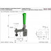 Зажим горизонтальный с прямой основой из нержавеющей стали NR 953 SS