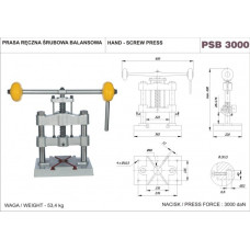 Пресс ручной винтовой PSB 3000